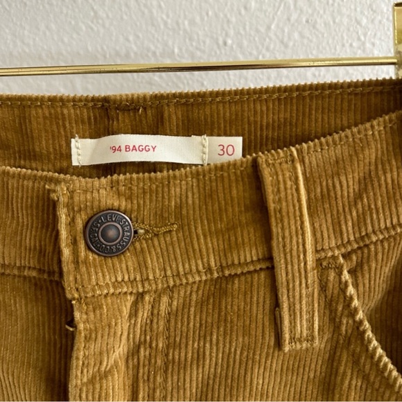 NWT LEVI'S Brown 'Corduroy 94 Baggy Jeans 30 RARE!! - Picture 5 of 6